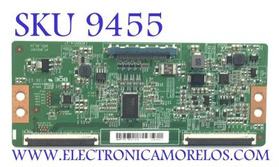 T-CON PARA TV JVC / NUMERO DE PARTE 44-9771878A / 47_6221567 / DISPLAY HV550QUB-F1D / MODELO SI55URF